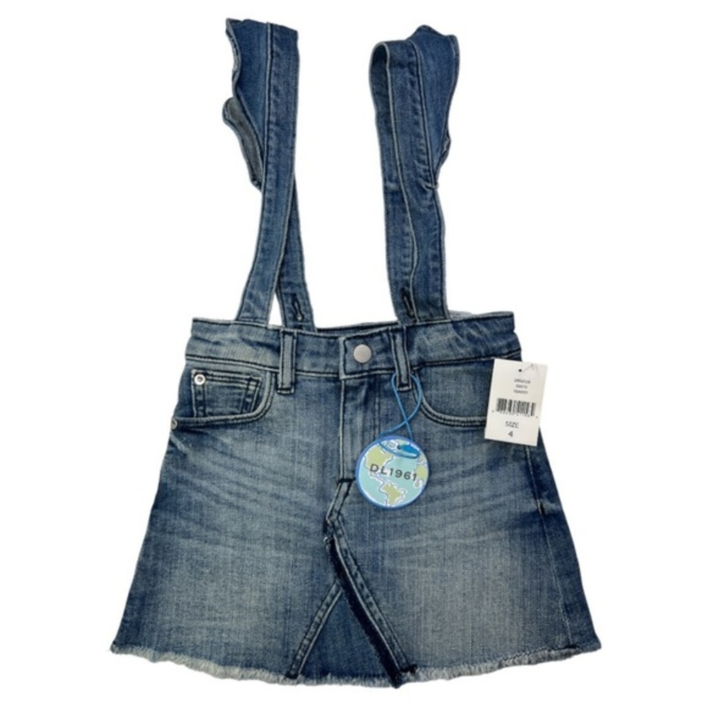 DL1961 JENNY SEARSY TODDLER GIRL OVERALL SKIRT NWT SZ 4